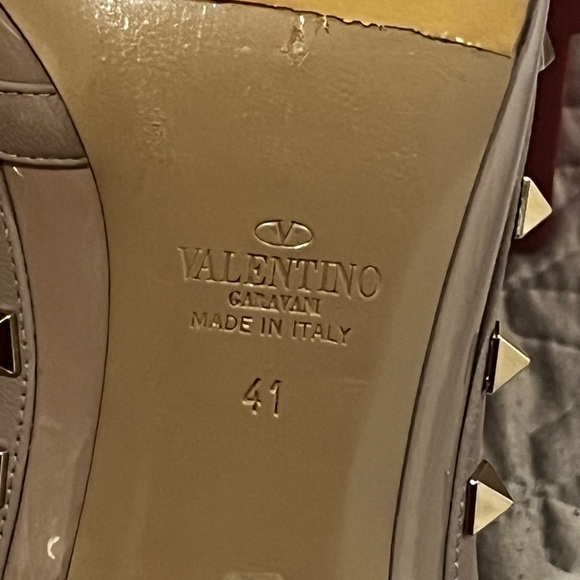❤️❤️❤️Valentino Rockstud Patent Heels in Poudre Color❤️❤️❤️ - Picture 9 of 16